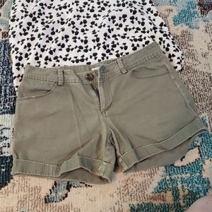 Green shorts